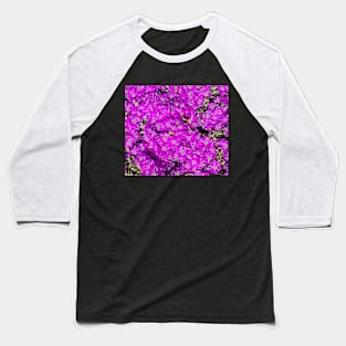 Pink Flower Bed Photography My Baseball T-Shirt